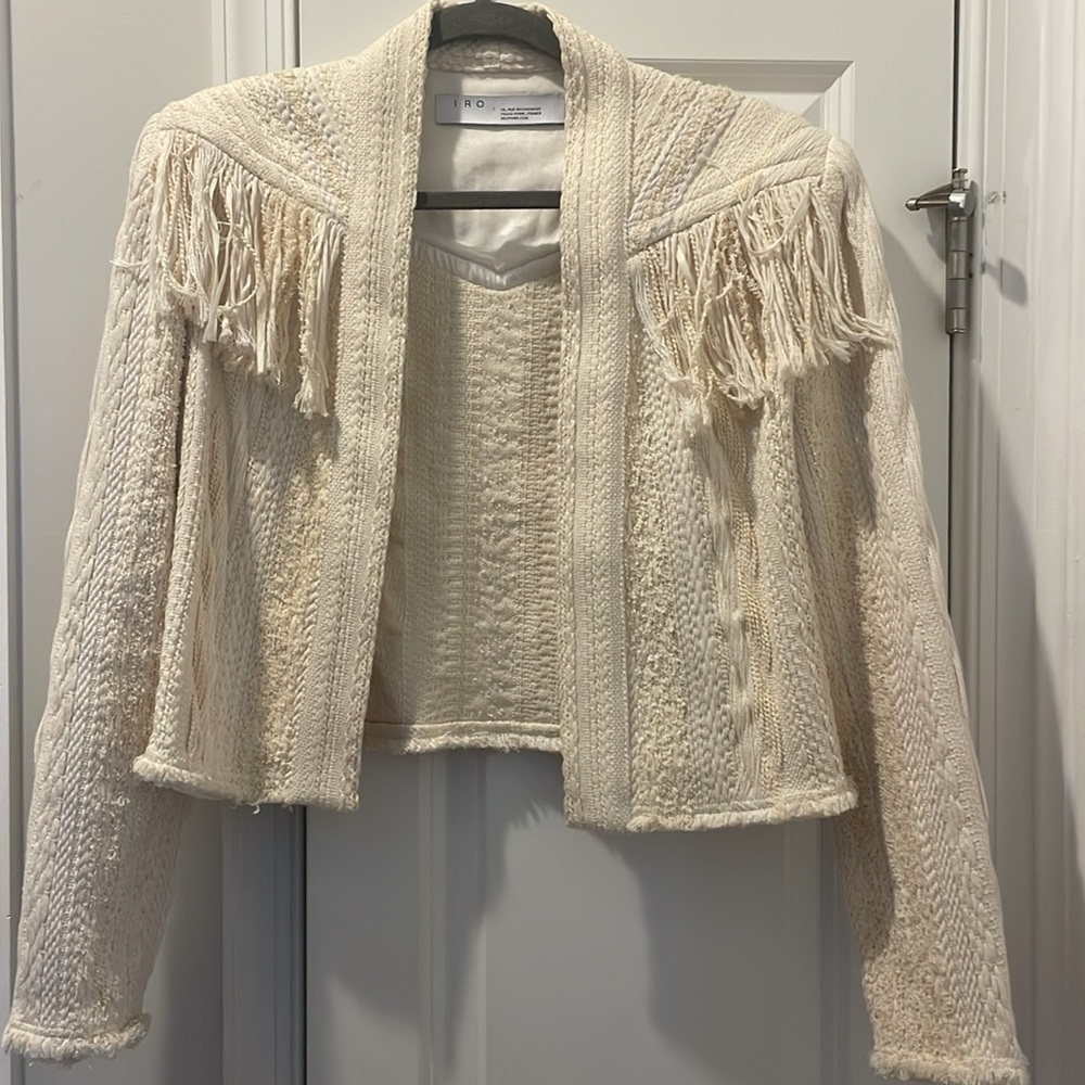 IRO teva fringed boucle jacket - Picture 5 of 7